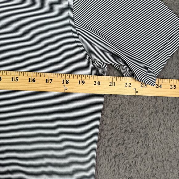 Peter Millar Summer Comfort Polo Shirt Mens S Navy Striped Golf Pickleball NEW - Picture 8 of 10